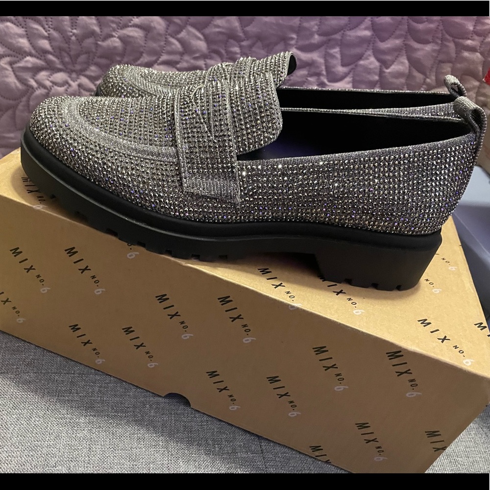 Bedazzled loafers